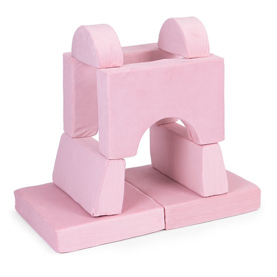 Poltrona modulare per bambini DIY 8 cuscini morbidi pieghevoli - rosa ECOTOYS