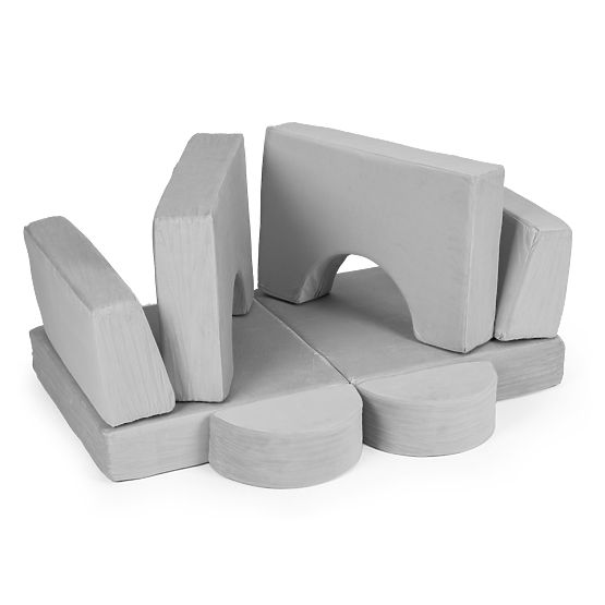 Poltrona modulare per bambini DIY 8 cuscini morbidi pieghevoli - grigio ECOTOYS