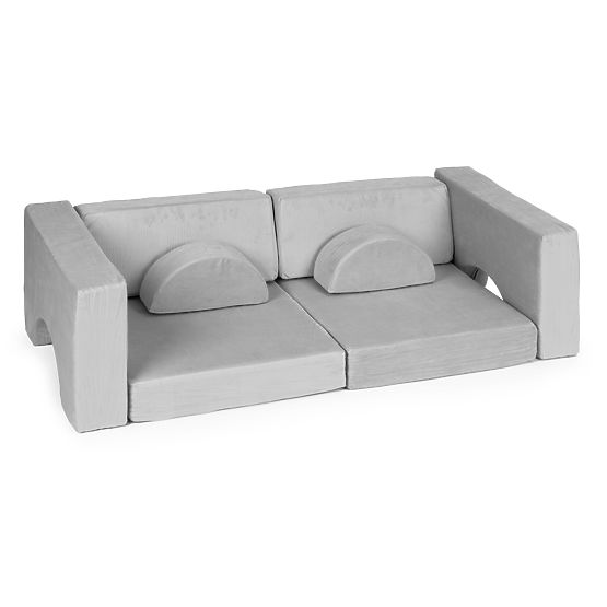 Poltrona modulare per bambini DIY 8 cuscini morbidi pieghevoli - grigio ECOTOYS