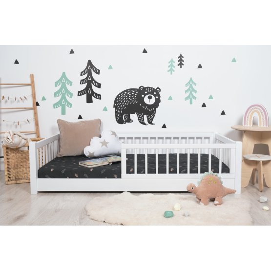 Lettino basso per bambini Montessori Ourbaby - bianco