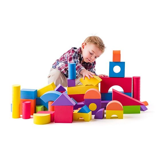 Morbidi blocchi di schiuma per bambini 54 pezzi