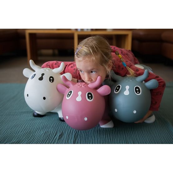 Mucca che salta KIDZZFARM - Rosa