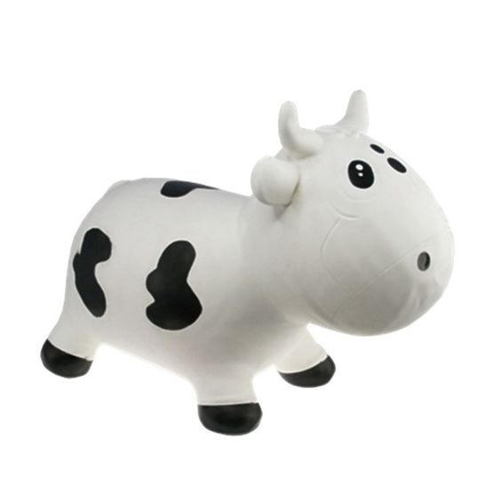 Mucca rimbalzante KIDZZFARM - Bianca e nera