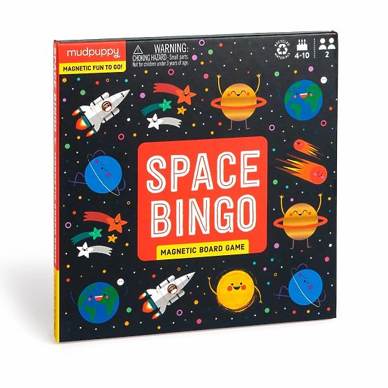 Mudpuppy Gioco da tavolo magnetico Bingo spaziale