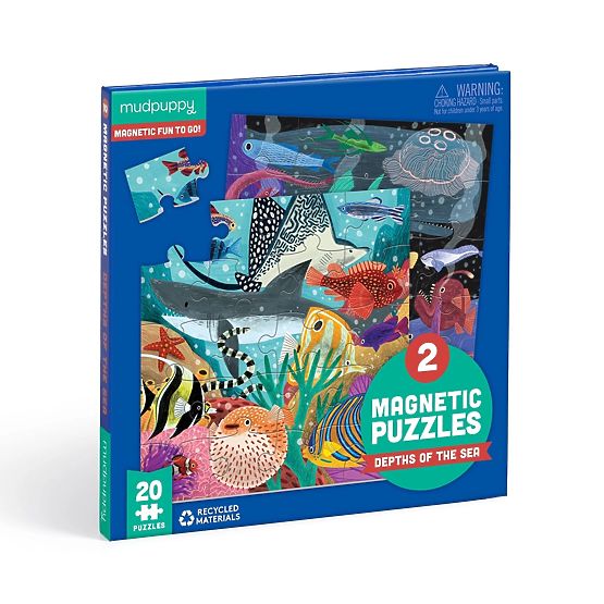 Mudpuppy Puzzle Magnetico Profondità Marine 2x20 Pezzi
