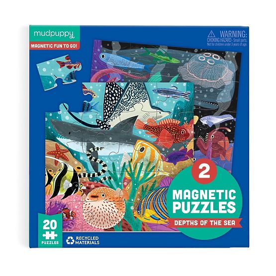 Mudpuppy Puzzle Magnetico Profondità Marine 2x20 Pezzi