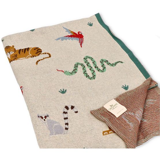 Nature Planet Coperta in cotone organico Animali Selvaggi