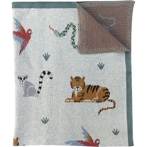 Nature Planet Coperta in cotone organico Animali Selvaggi