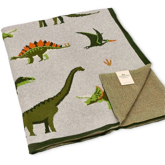 Nature Planet Coperta in cotone organico Dinosauri