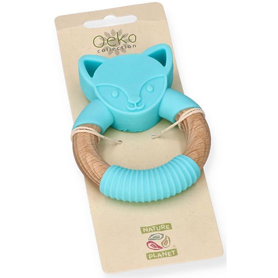 Nature Planet Massaggiagengive in silicone lupo blu