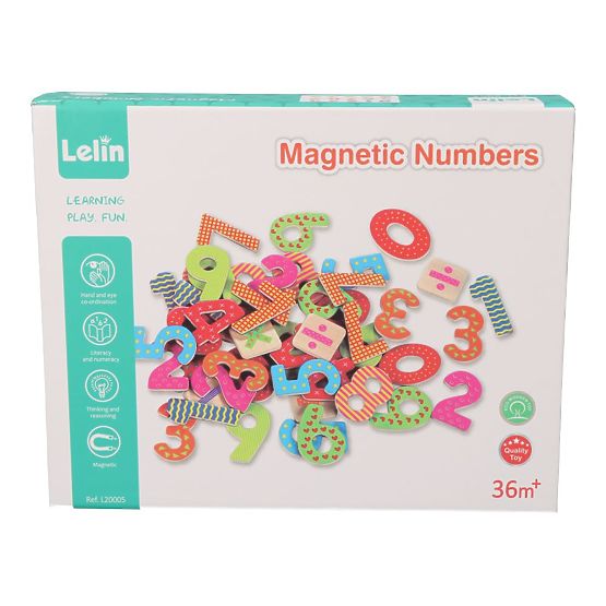 Numeri magnetici in legno