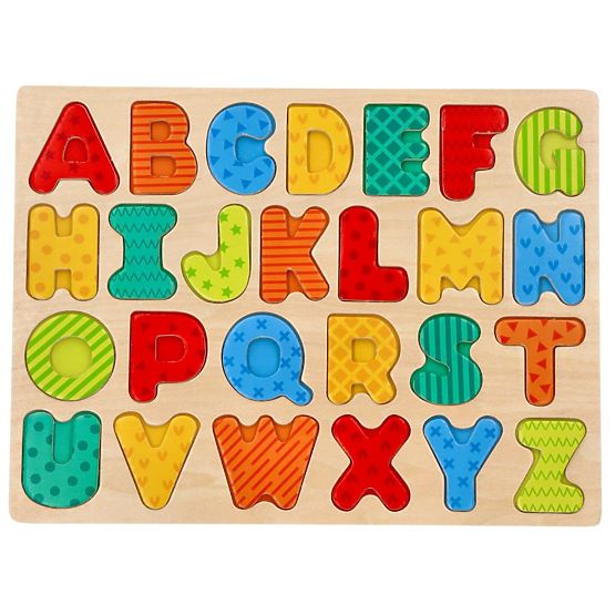Nuovo puzzle in legno Alfabeto - gioco di lettere