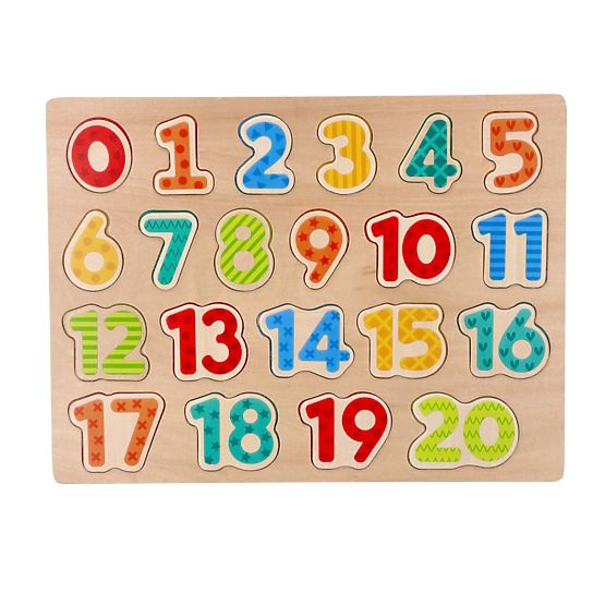 Nuovo puzzle in legno con numeri - puzzle