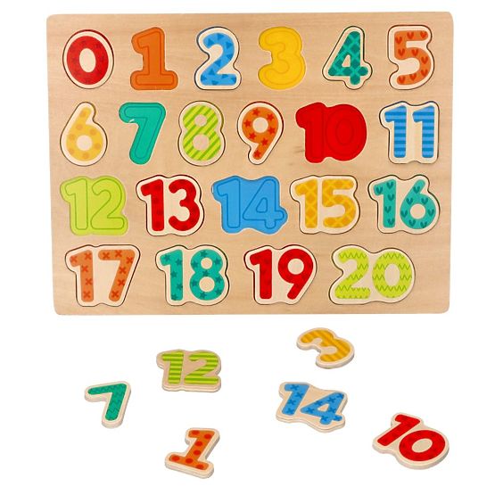 Nuovo puzzle in legno con numeri - puzzle