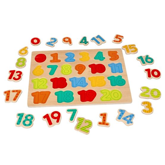 Nuovo puzzle in legno con numeri - puzzle