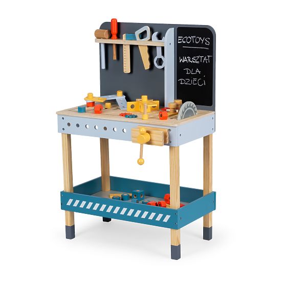 Officina in legno con attrezzi - 47 pezzi ECOTOYS