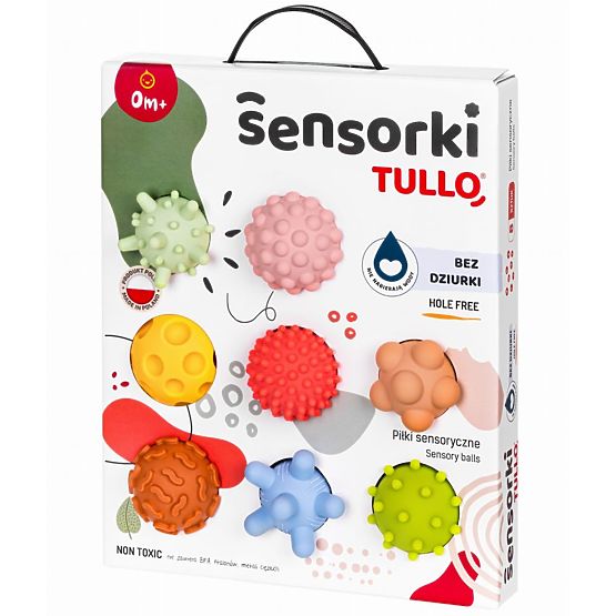 Palline Sensoriali Pastello Tullo - 8 palline senza fori