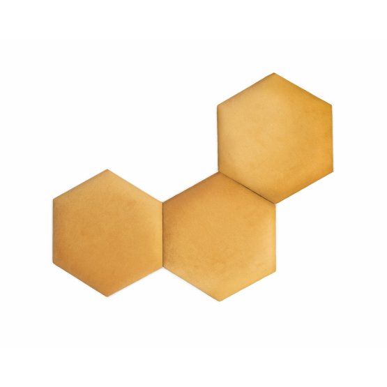 Pannello imbottito Hexagon - miele