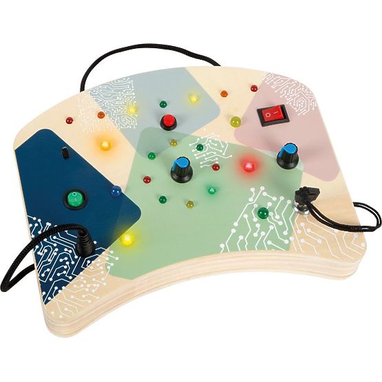 Pannello di manipolazione con luci LED e interruttori
