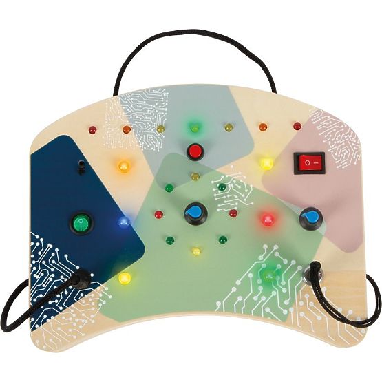 Pannello di manipolazione con luci LED e interruttori