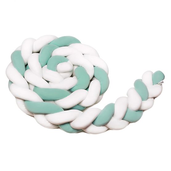 Paracolpi intrecciato - bianco e verde