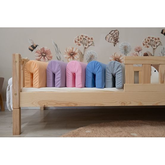 Paracolpi per letto Ourbaby - Jersey - Rosa