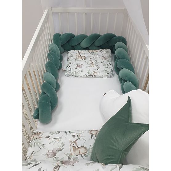 Parapetto in treccia 240 cm - verde