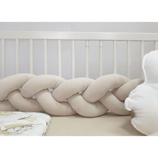Paracolpi a treccia 240 cm - beige