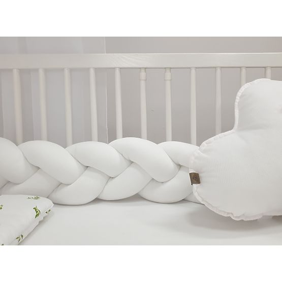 Parapetto intrecciato 240 cm - bianco