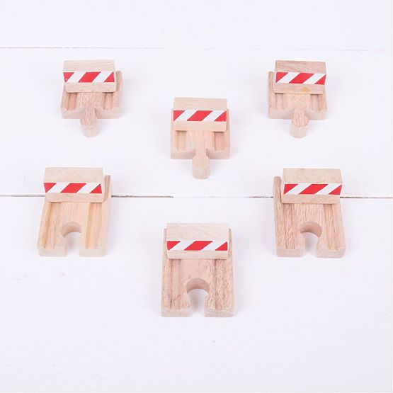 Paraurti per binari Bigjigs 6 pz