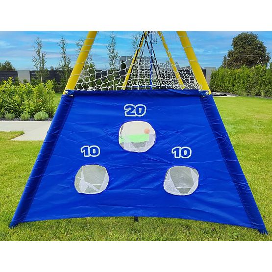 Parco giochi AMICO 2 altalene canestro da gioco
