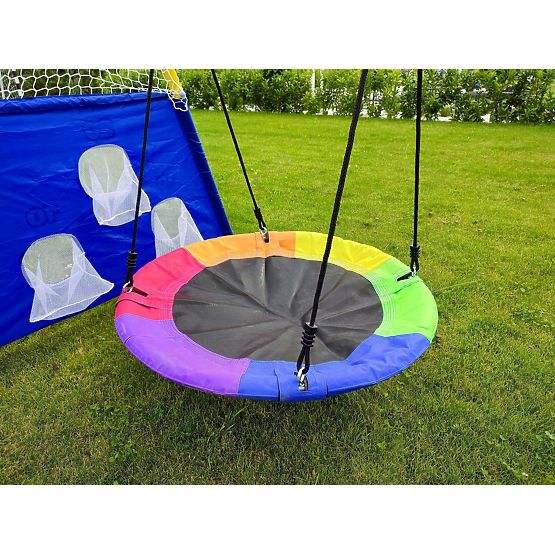 Parco giochi AMICO 2 altalene canestro da gioco