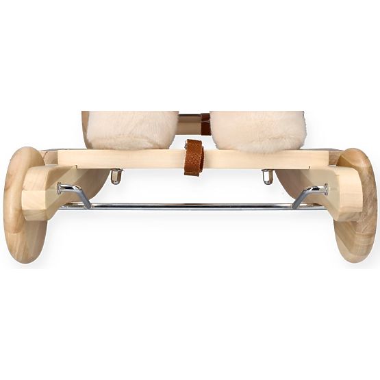 Pegaso a Dondolo Beige con Sedile e Ruote