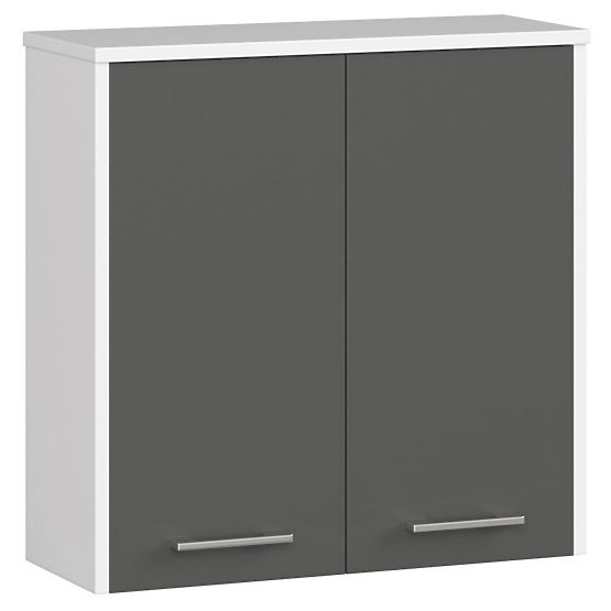 Pensile 60 cm FIN 2D - bianco-grafite grigio