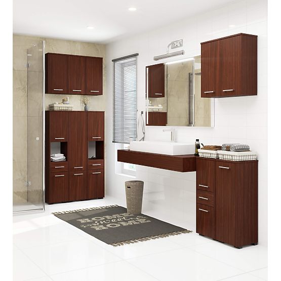PENSILE BAGNO FIN W30 1D WENGE
