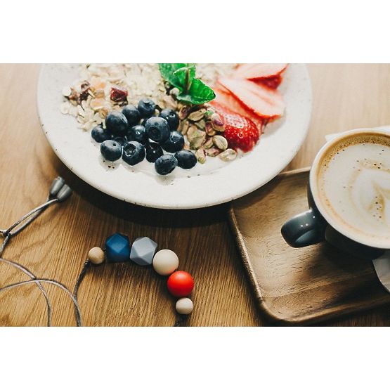 Perline di allattamento in silicone di papaia