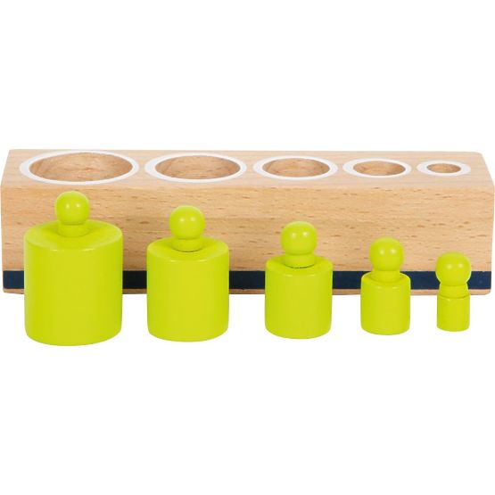 Pesi con inserto in legno