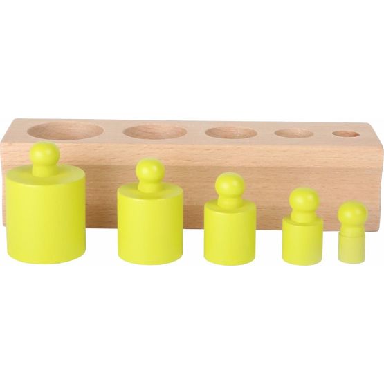 Pesi con inserto in legno