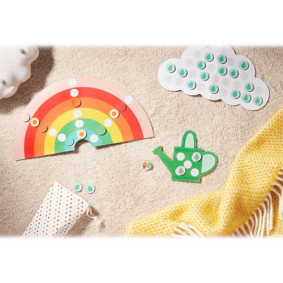 Petit Collage Gioco cooperativo Rain, rain, rainbow