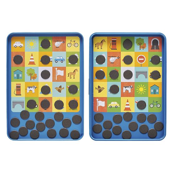 Petit Collage Gioco Magnetico Bingo - scatola di metallo danneggiata