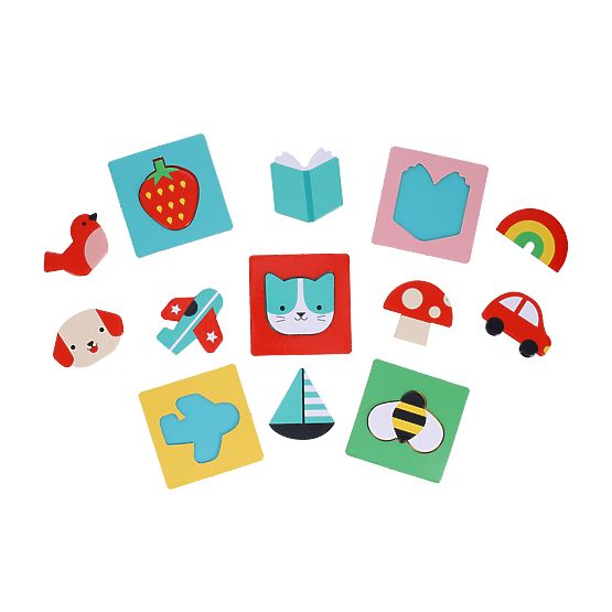 Petit Collage Puzzle Sensoriale Trova l'Oggetto Preferito