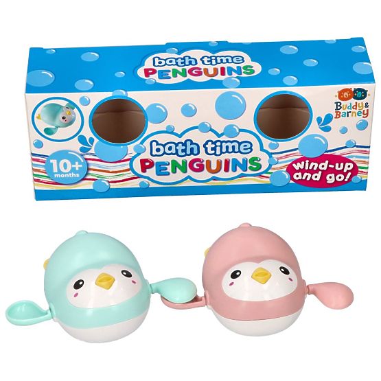 Pinguini a carica per il bagno