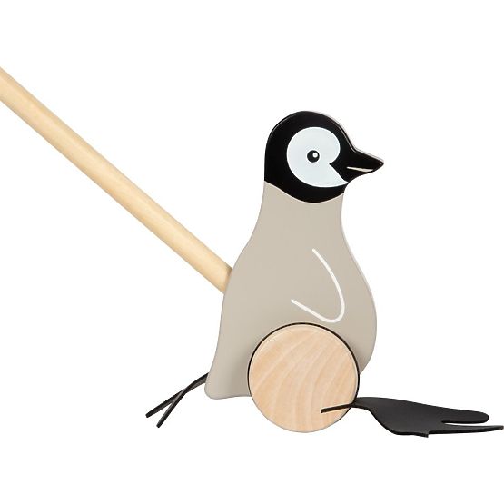Pinguino a spinta su bastone