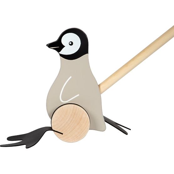 Pinguino a spinta su bastone
