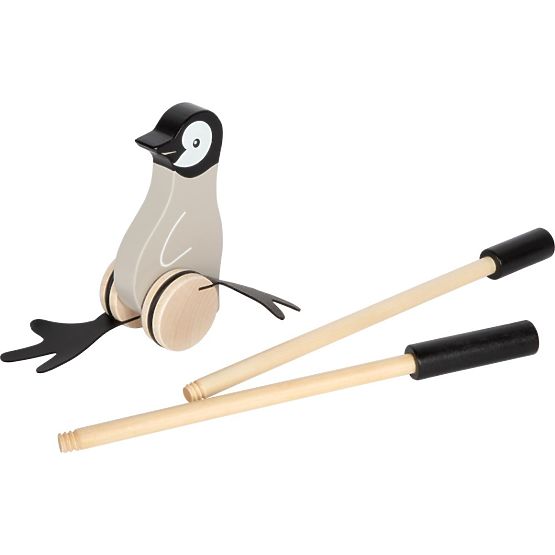 Pinguino a spinta su bastone