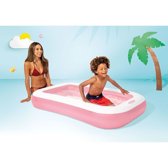 Piscina rettangolare per bambini - 166 x 100 cm / rosa