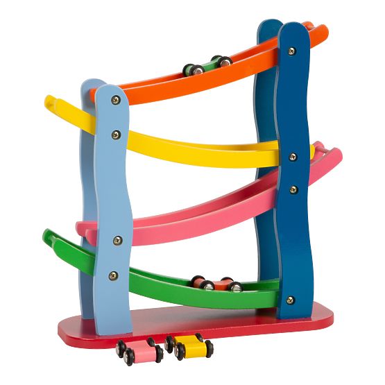 Pista da corsa in legno Small Foot 4 auto