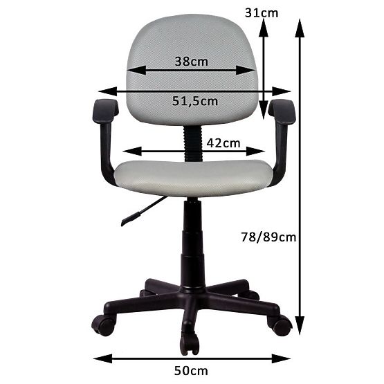 POLTRONA GIREVOLE FD-3 ROSSA