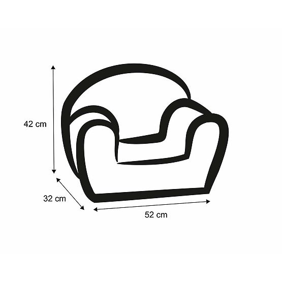 Poltroncina da camera Orsetto del miele