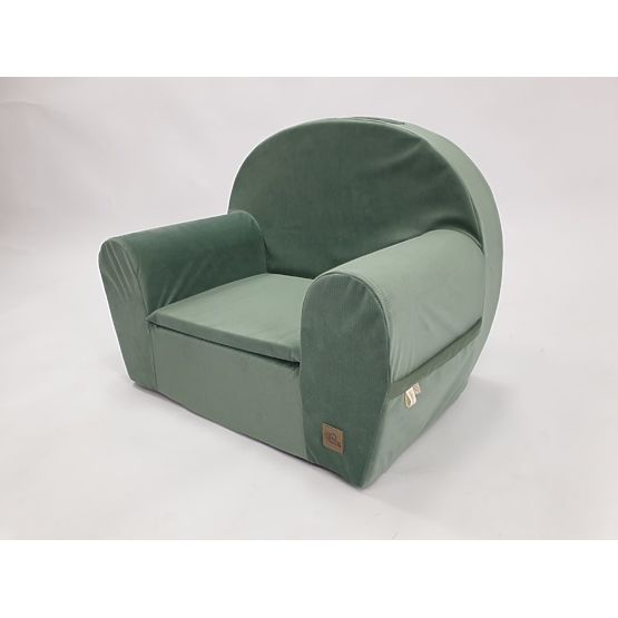Poltroncina per bambini Velvet - verde